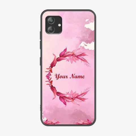 Samsung Galaxy A04e Cover - Personalized Name Series - Premium Printed Metal soft Bumper shock Proof Case