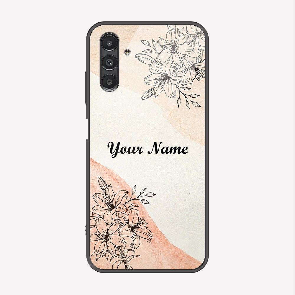 Samsung Galaxy A04s Cover - Personalized Name Series - Premium Printed Metal soft Bumper shock Proof Case