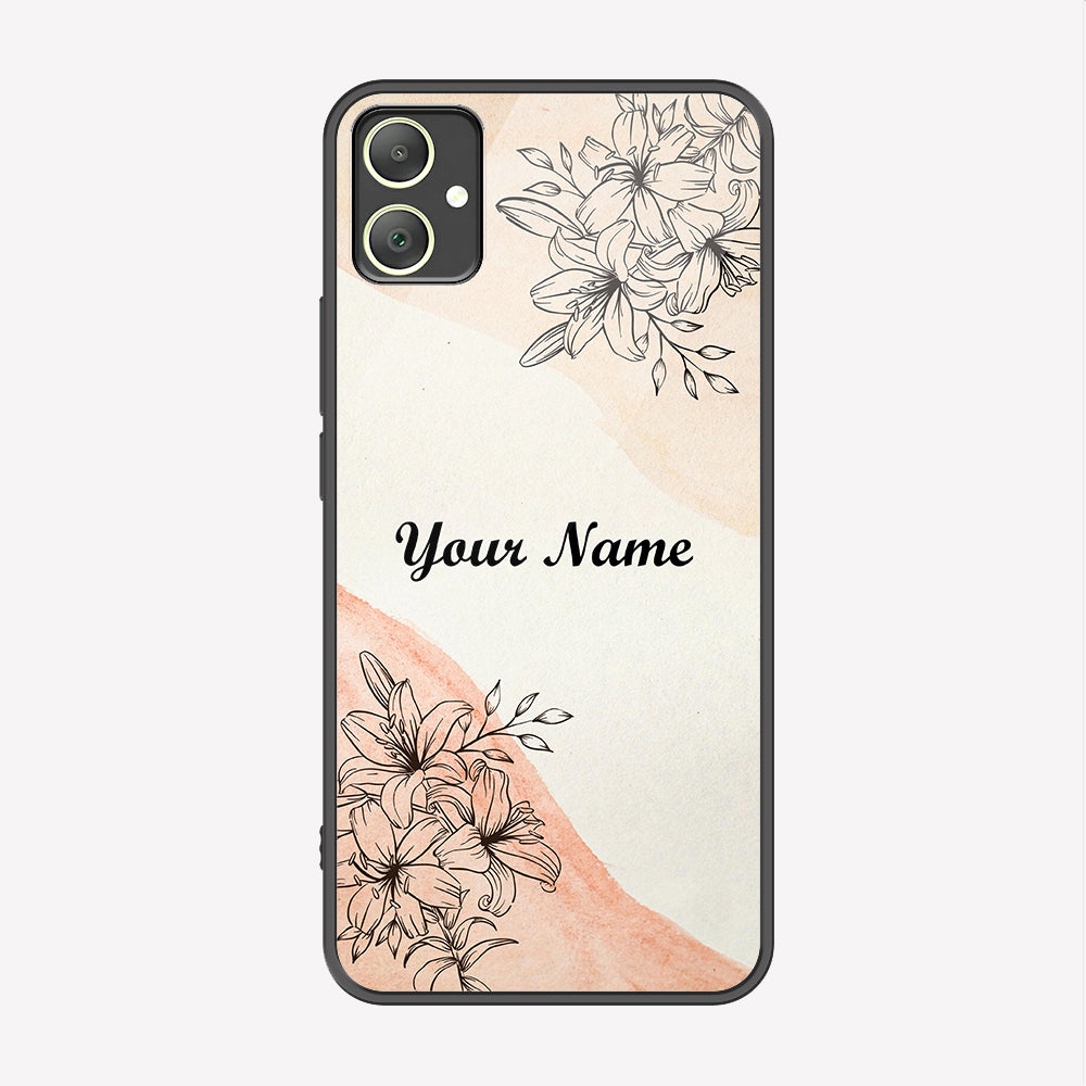 Samsung Galaxy A05 Cover - Personalized Name Series - Premium Printed Metal soft Bumper shock Proof Case