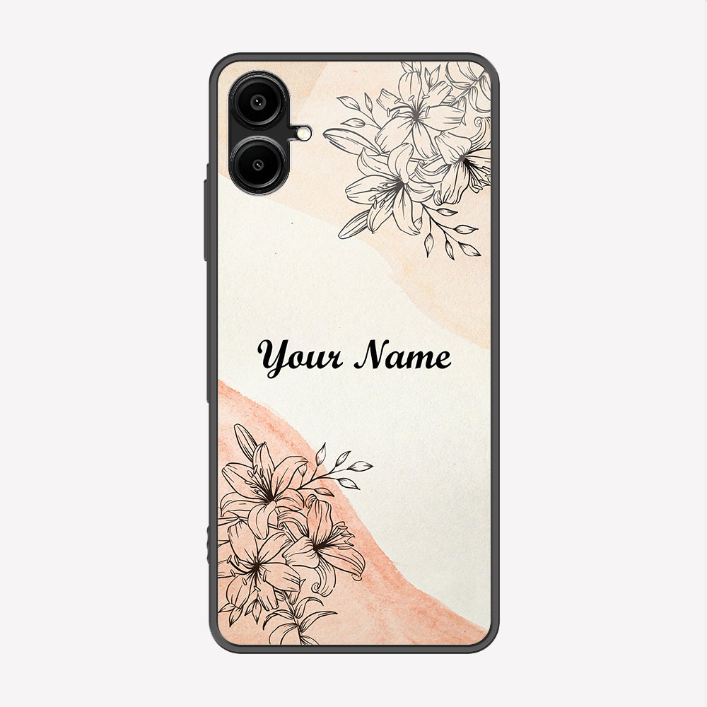 Samsung Galaxy A06 Cover - Personalized Name Series - Premium Printed Metal soft Bumper shock Proof Case