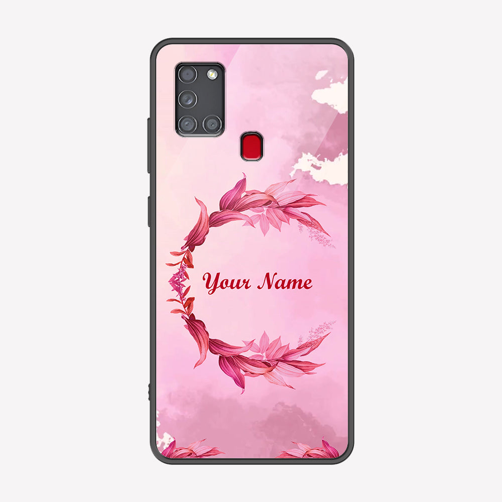 Samsung Galaxy A21s Cover - Personalized Name Series - Premium Printed Metal soft Bumper shock Proof Case