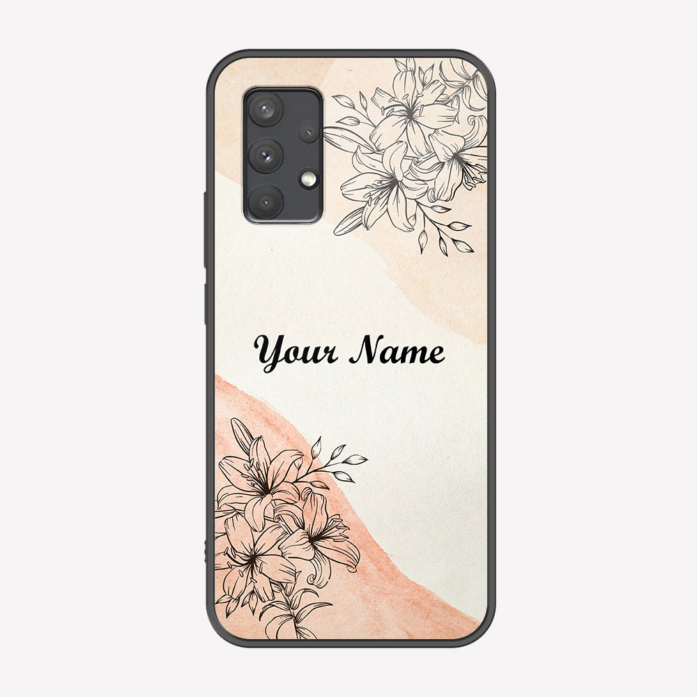 Samsung Galaxy A32 Cover - Personalized Name Series - Premium Printed Metal soft Bumper shock Proof Case