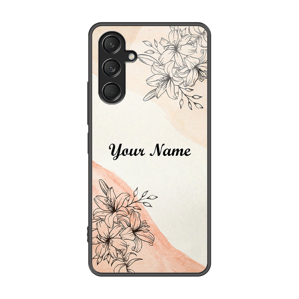 Samsung Galaxy A56 Cover - Personalized Name Series - Premium Printed Metal soft Bumper shock Proof Case