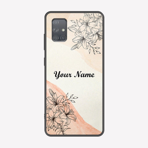 Samsung Galaxy A71 Cover - Personalized Name Series - Premium Printed Metal soft Bumper shock Proof Case