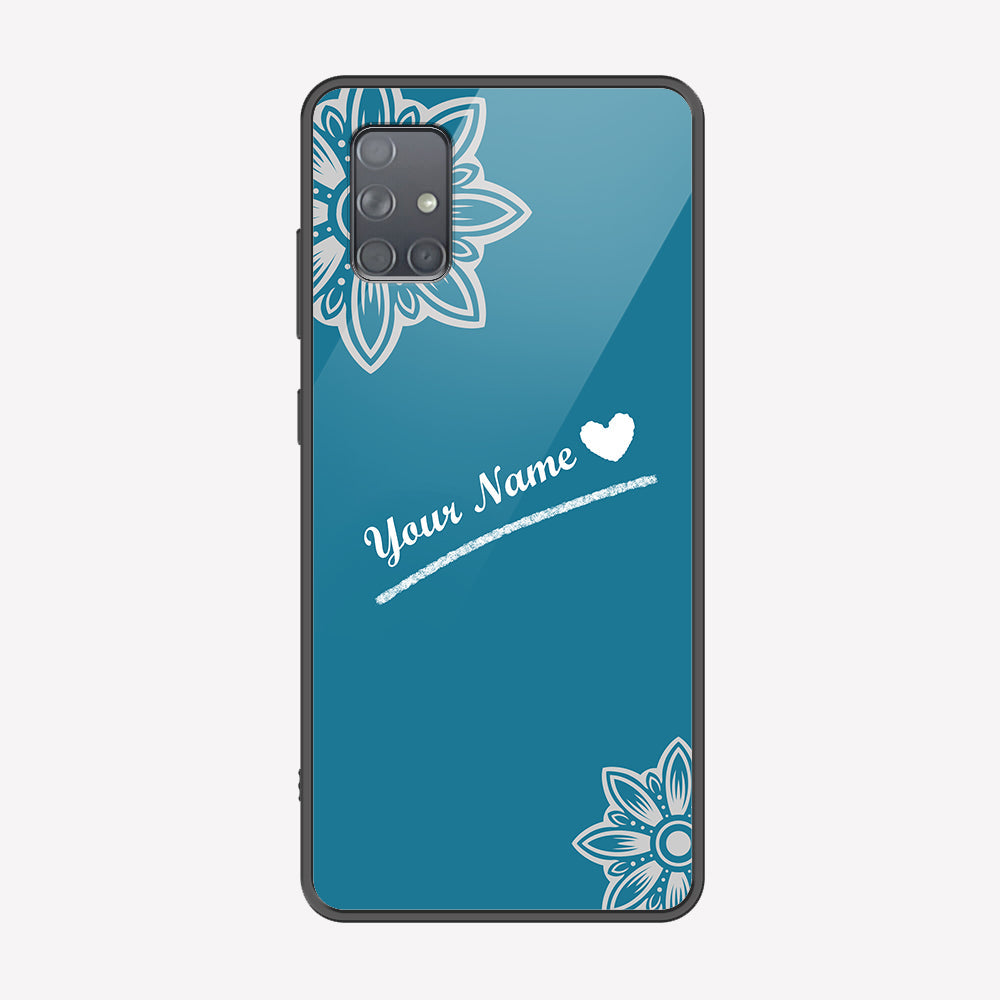 Samsung Galaxy A71 Cover - Personalized Name Series - Premium Printed Metal soft Bumper shock Proof Case