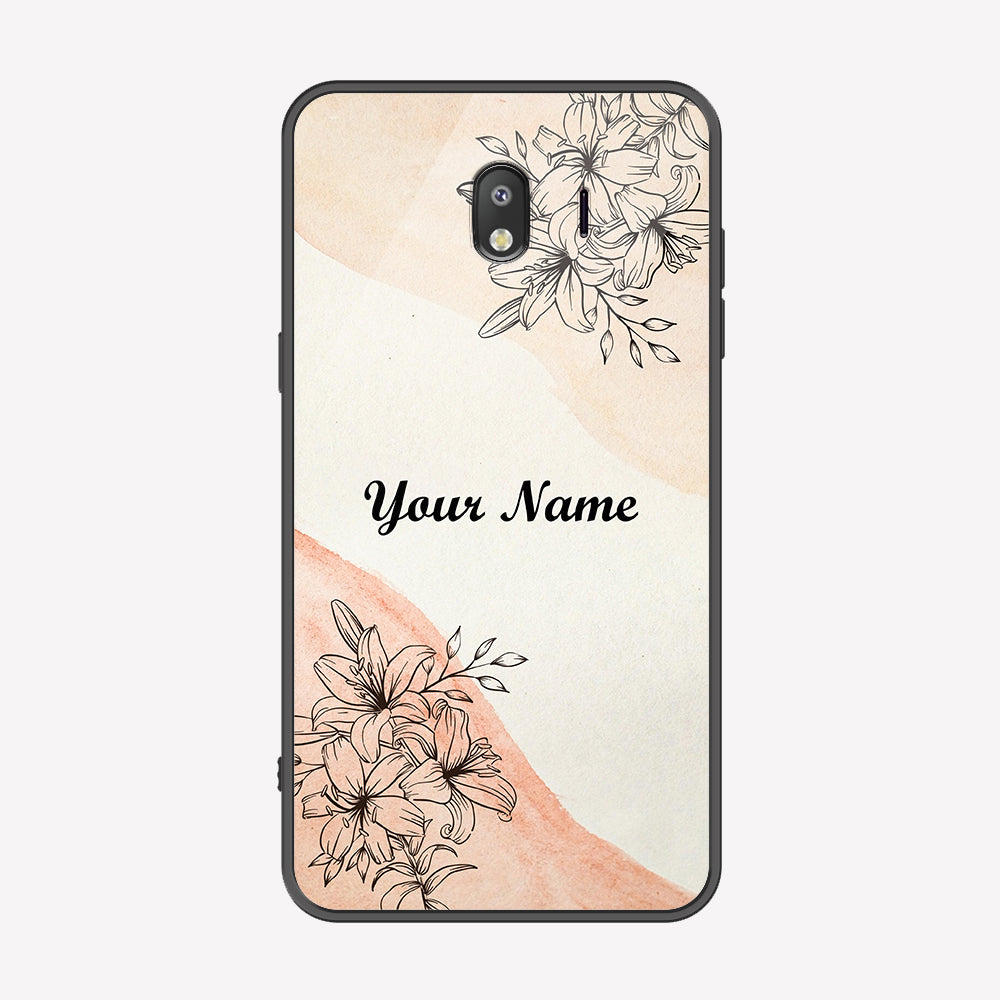 Samsung Galaxy J4 2018 Cover - Personalized Name Series - Premium Printed Metal soft Bumper shock Proof Case