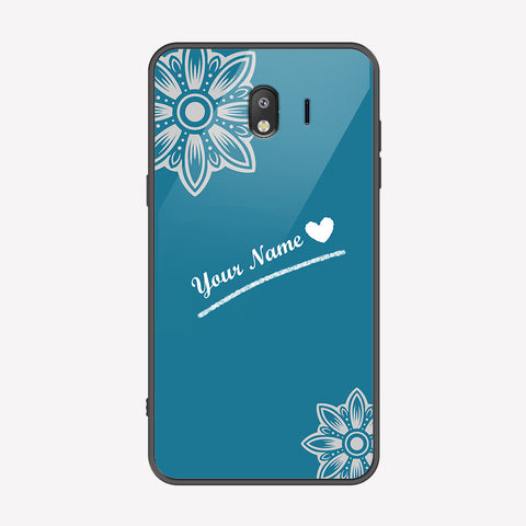 Samsung Galaxy J4 2018 Cover - Personalized Name Series - Premium Printed Metal soft Bumper shock Proof Case