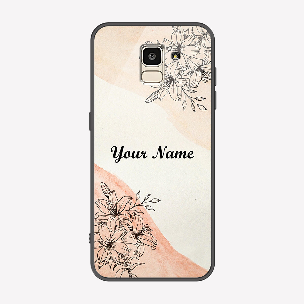 Samsung Galaxy J6 2018 Cover - Personalized Name Series - Premium Printed Metal soft Bumper shock Proof Case