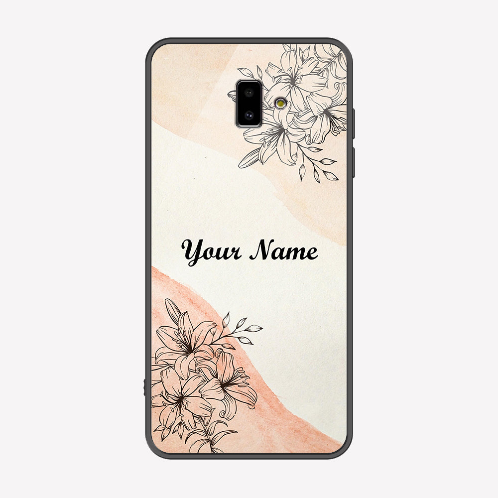 Samsung Galaxy J6 Plus 2018 Cover - Personalized Name Series - Premium Printed Metal soft Bumper shock Proof Case