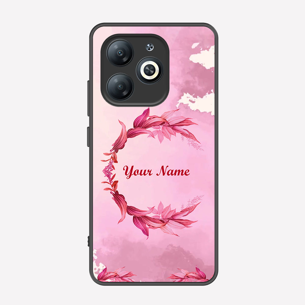 Tecno Spark 20 Cover - Personalized Name Series - Premium Printed Metal soft Bumper shock Proof Case