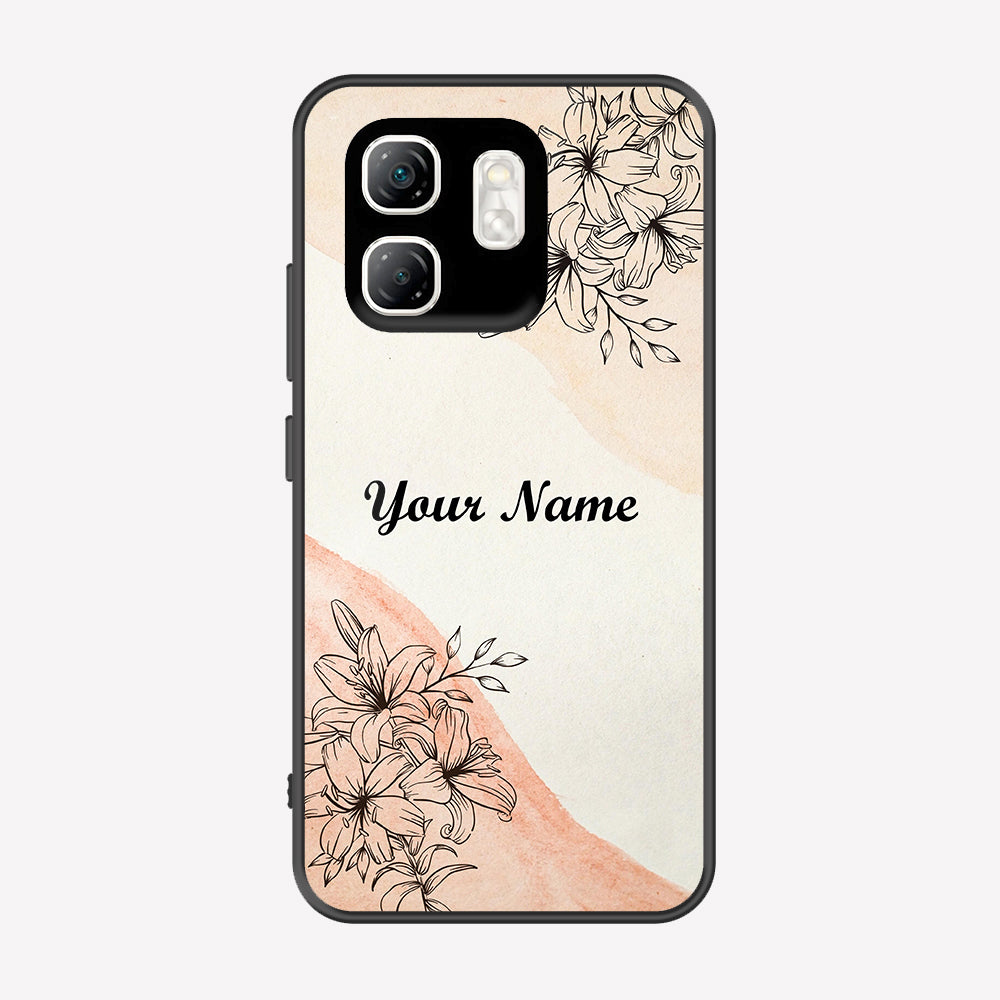 Infinix Smart 9 HD Cover - Personalized Name Series - Premium Printed Metal soft Bumper shock Proof Case