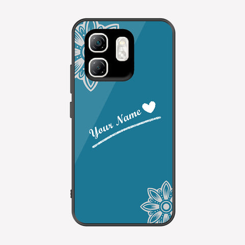 Infinix Smart 9 HD Cover - Personalized Name Series - Premium Printed Metal soft Bumper shock Proof Case