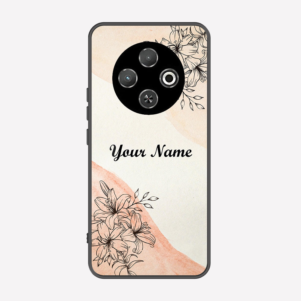 Tecno Spark 30C 4G Cover - Personalized Name Series - Premium Printed Metal soft Bumper shock Proof Case