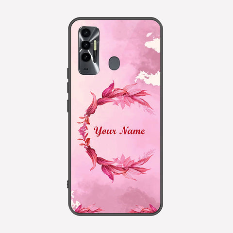 Tecno Spark 7T Cover - Personalized Name Series - Premium Printed Metal soft Bumper shock Proof Case