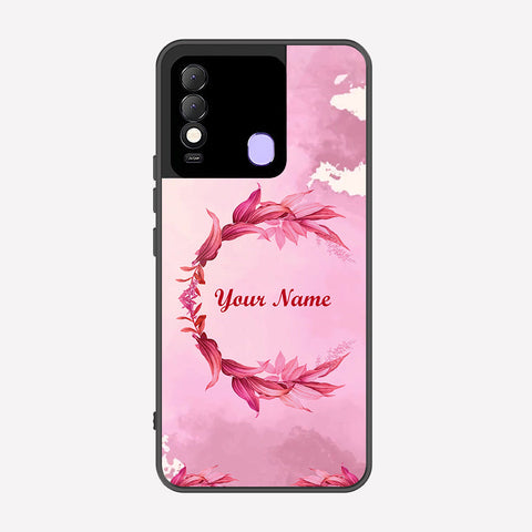 Tecno Spark 8 Cover - Personalized Name Series - Premium Printed Metal soft Bumper shock Proof Case
