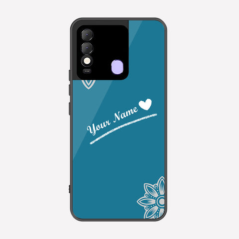 Tecno Spark 8 Cover - Personalized Name Series - Premium Printed Metal soft Bumper shock Proof Case