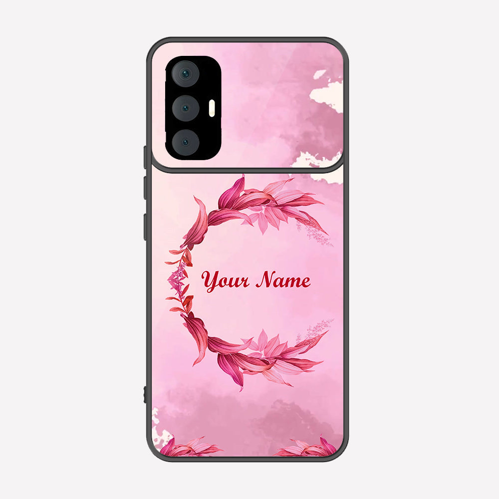 Tecno Spark 8 Pro Cover - Personalized Name Series - Premium Printed Metal soft Bumper shock Proof Case