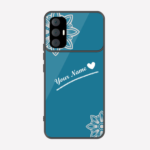 Tecno Spark 8 Pro Cover - Personalized Name Series - Premium Printed Metal soft Bumper shock Proof Case