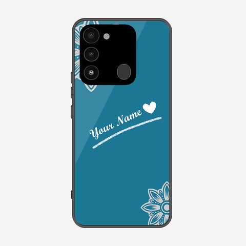 Tecno Spark 8C Cover - Personalized Name Series - Premium Printed Metal soft Bumper shock Proof Case