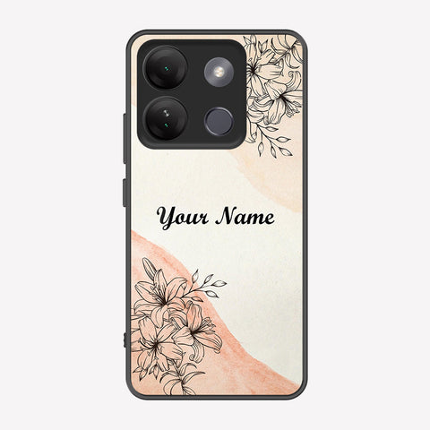Tecno Spark Go 2023 Cover - Personalized Name Series - Premium Printed Metal soft Bumper shock Proof Case