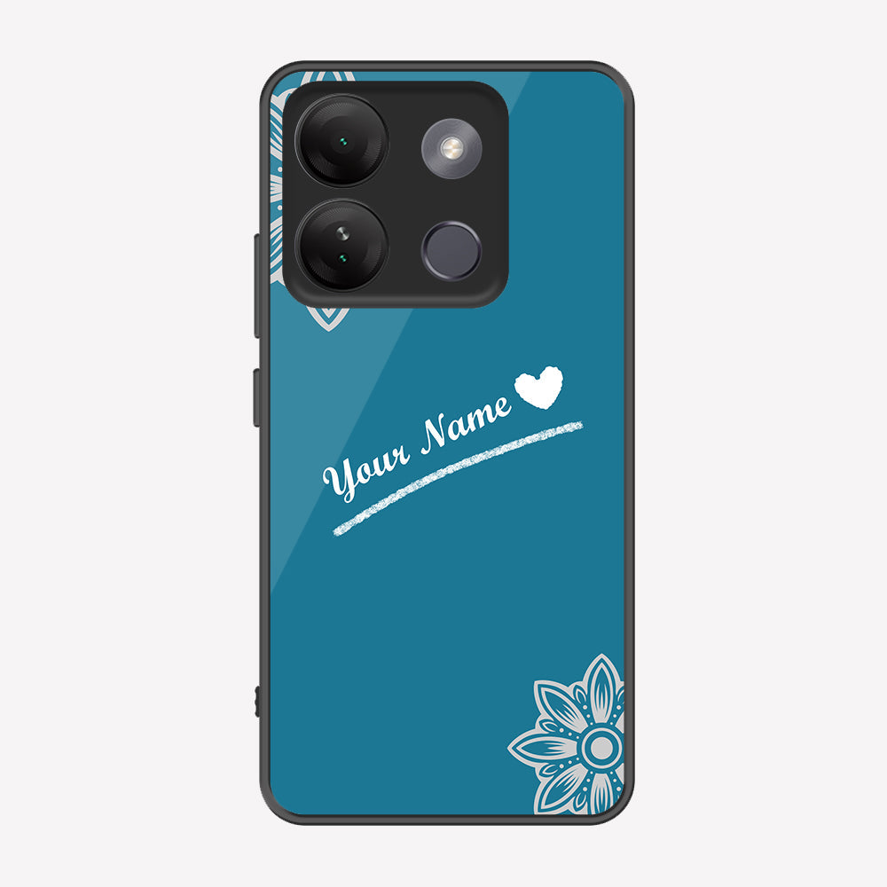 Tecno Spark Go 2023 Cover - Personalized Name Series - Premium Printed Metal soft Bumper shock Proof Case