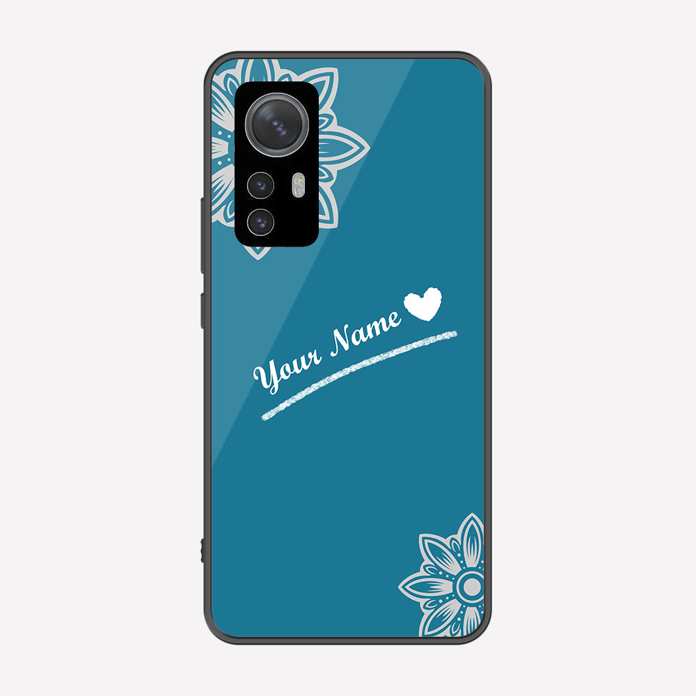 Xiaomi 12 Cover - Personalized Name Series - Premium Printed Metal soft Bumper shock Proof Case