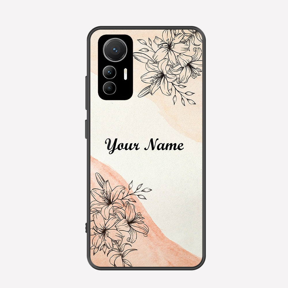 Xiaomi 12 Lite Cover - Personalized Name Series - Premium Printed Metal soft Bumper shock Proof Case