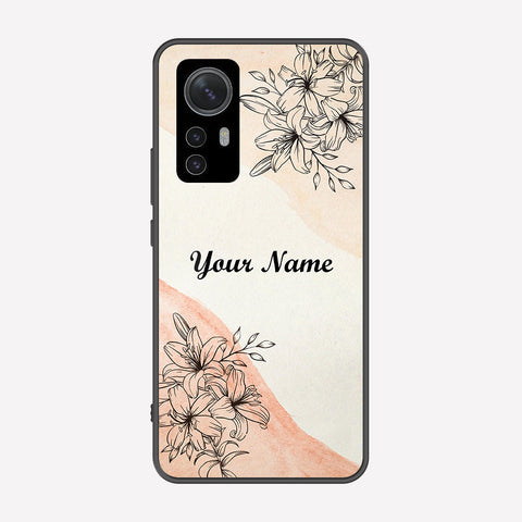 Xiaomi 12 Pro Cover - Personalized Name Series - Premium Printed Metal soft Bumper shock Proof Case