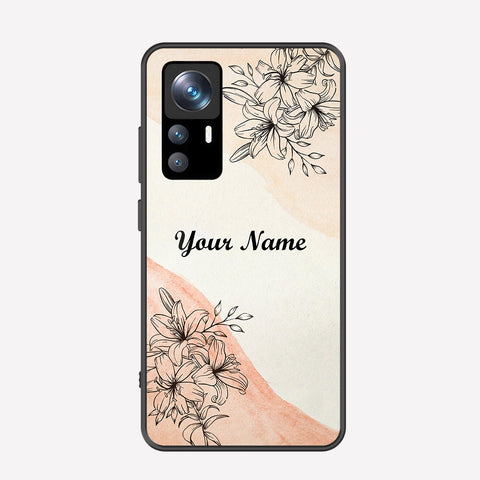 Xiaomi 12T Pro Cover - Personalized Name Series - Premium Printed Metal soft Bumper shock Proof Case