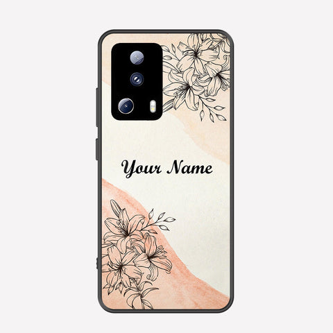 Xiaomi 13 Lite Cover - Personalized Name Series - Premium Printed Metal soft Bumper shock Proof Case