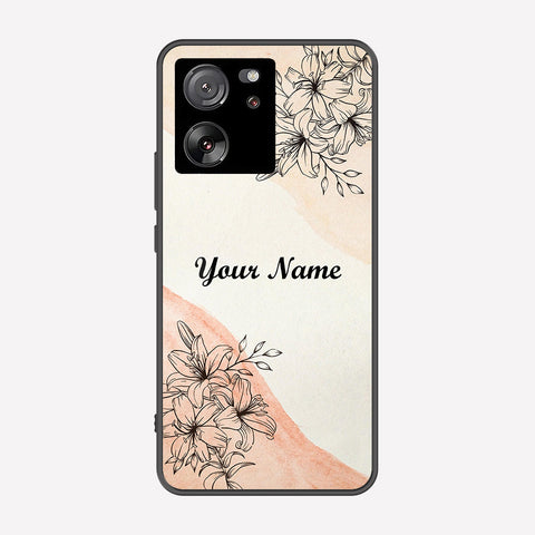 Xiaomi 13T Pro Cover - Personalized Name Series - Premium Printed Metal soft Bumper shock Proof Case