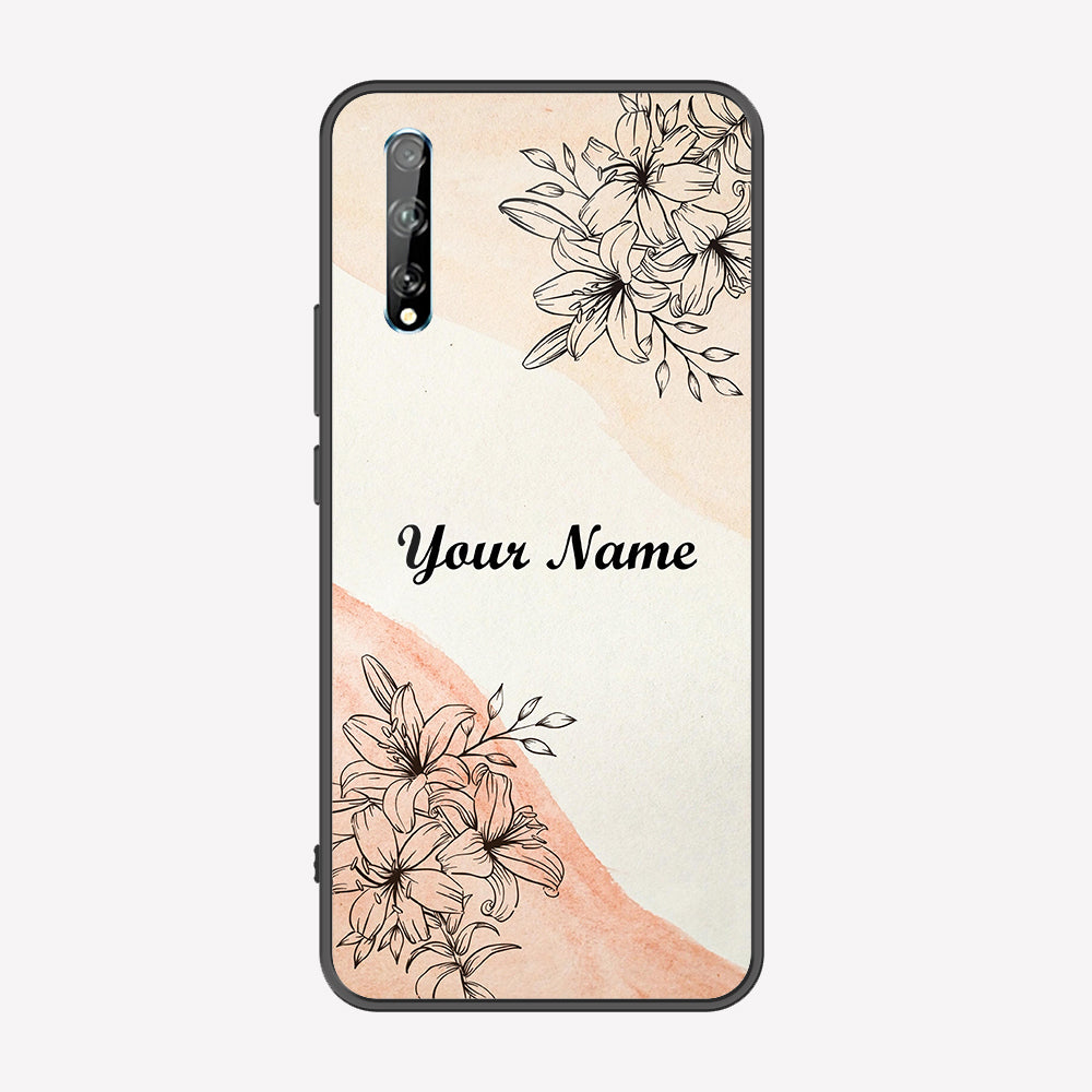 Huawei P Smart S Cover - Personalized Name Series - Premium Printed Metal soft Bumper shock Proof Case