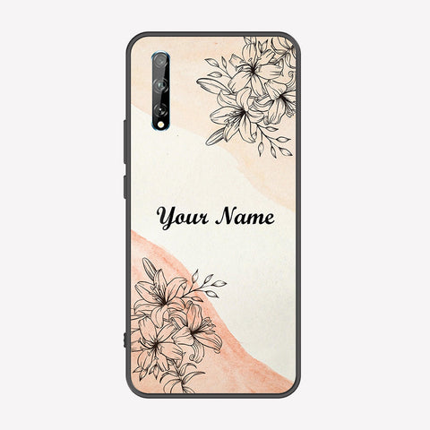 Huawei P Smart S Cover - Personalized Name Series - Premium Printed Metal soft Bumper shock Proof Case
