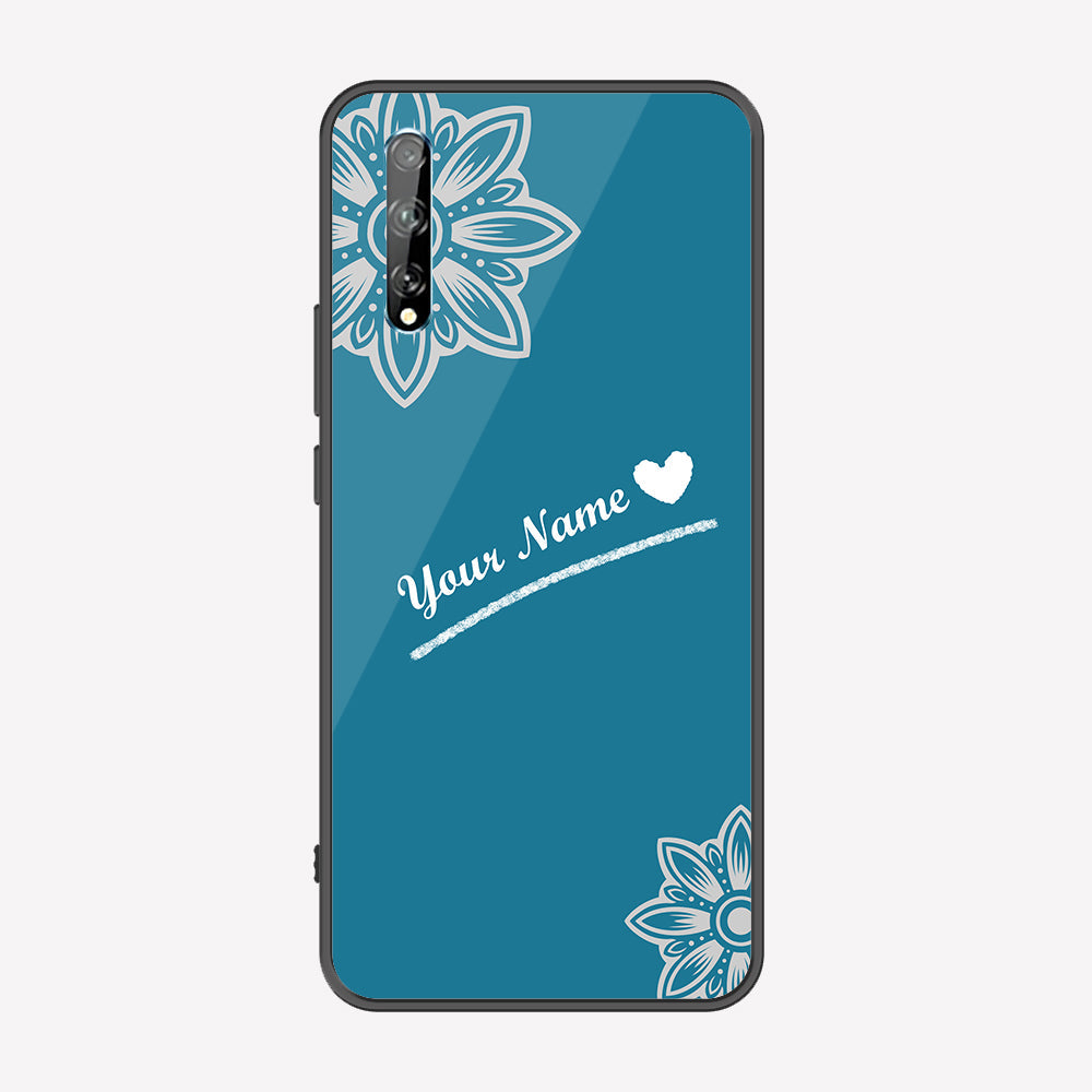 Huawei Y8p Cover - Personalized Name Series - Premium Printed Metal soft Bumper shock Proof Case