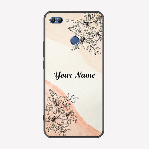 Huawei Y9 2018 Cover - Personalized Name Series - Premium Printed Metal soft Bumper shock Proof Case