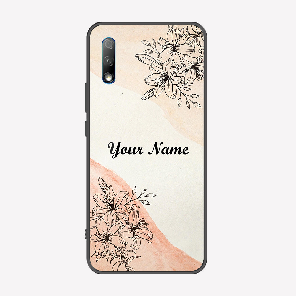 Honor 9X Pro Cover - Personalized Name Series - Premium Printed Metal soft Bumper shock Proof Case