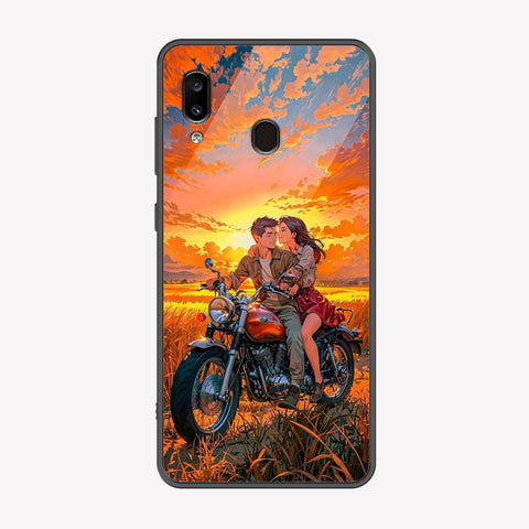 Samsung Galaxy M10s Cover - Love Couple Series - Premium Printed Metal soft Bumper shock Proof Case