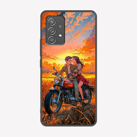 Samsung Galaxy A53 5G Cover - Love Couple Series - Premium Printed Metal soft Bumper shock Proof Case
