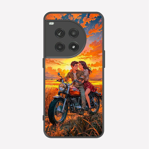 OnePlus 12R Cover - Love Couple Series - Premium Printed Metal soft Bumper shock Proof Case