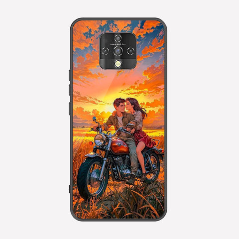 Tecno Camon 16 Cover - Love Couple Series - Premium Printed Metal soft Bumper shock Proof Case