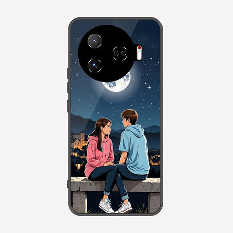 Tecno Camon 30 Pro 5G Cover - Love Couple Series - Premium Printed Metal soft Bumper shock Proof Case