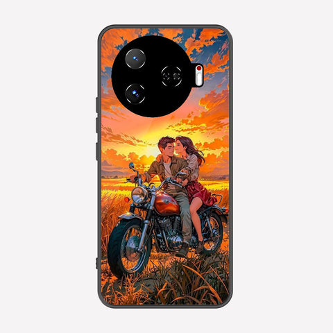 Tecno Camon 30 Pro 5G Cover - Love Couple Series - Premium Printed Metal soft Bumper shock Proof Case
