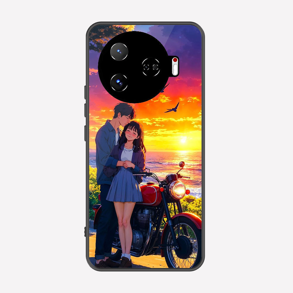 Tecno Camon 30 Pro 5G Cover - Love Couple Series - Premium Printed Metal soft Bumper shock Proof Case