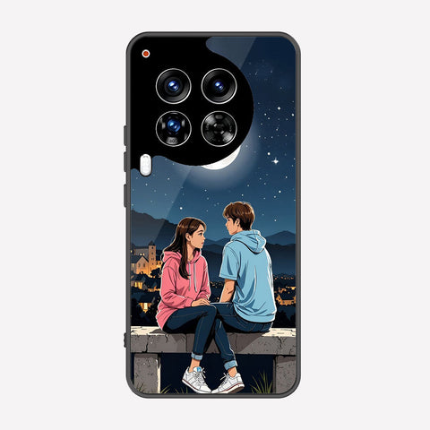 Tecno Camon 30 Premier 5G Cover - Love Couple Series - Premium Printed Metal soft Bumper shock Proof Case