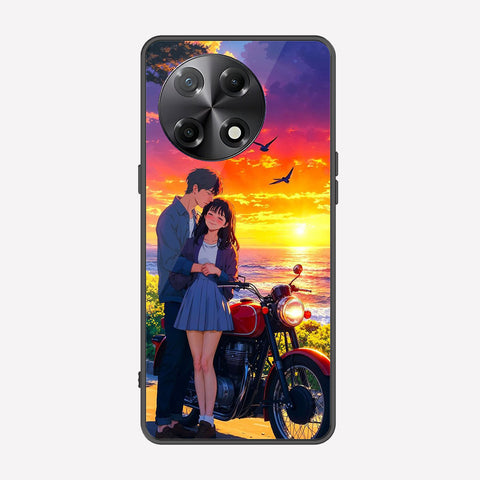 Tecno Camon 30S Cover - Love Couple Series - Premium Printed Metal soft Bumper shock Proof Case