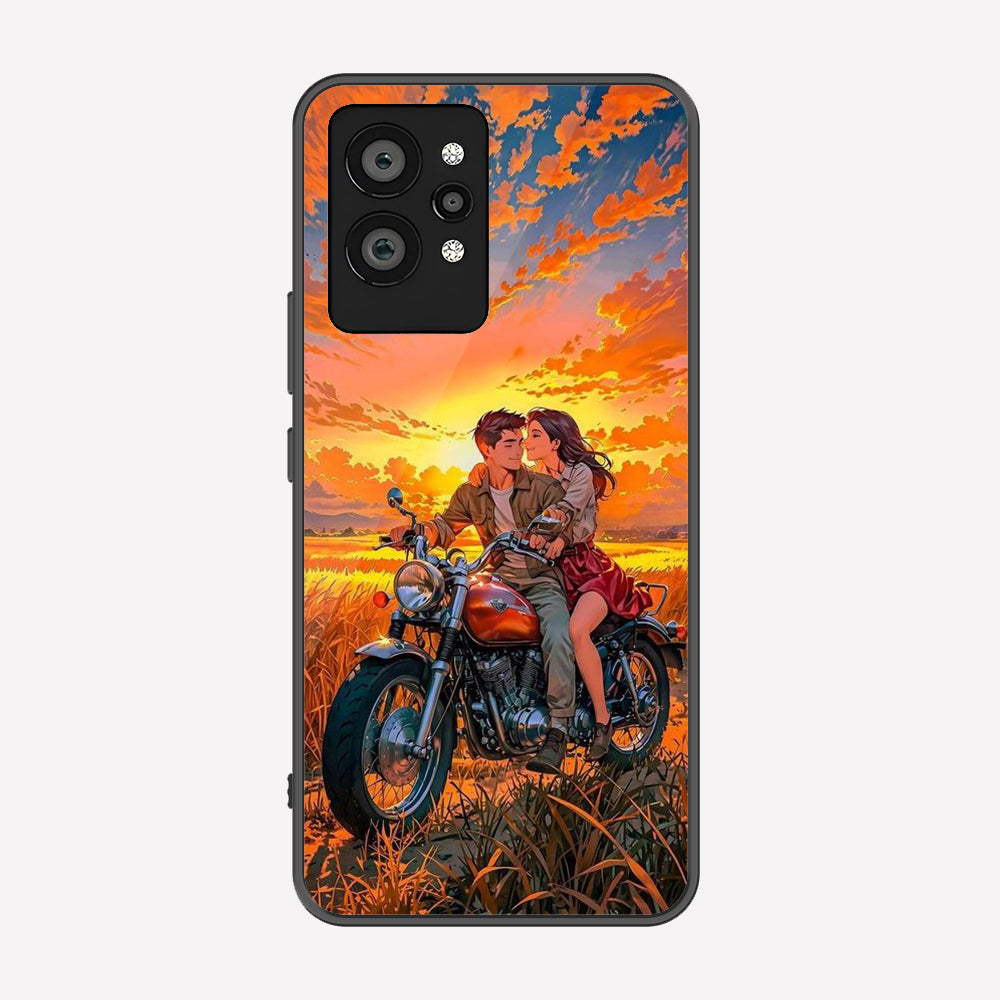 Realme GT2 Pro Cover - Love Couple Series - Premium Printed Metal soft Bumper shock Proof Case