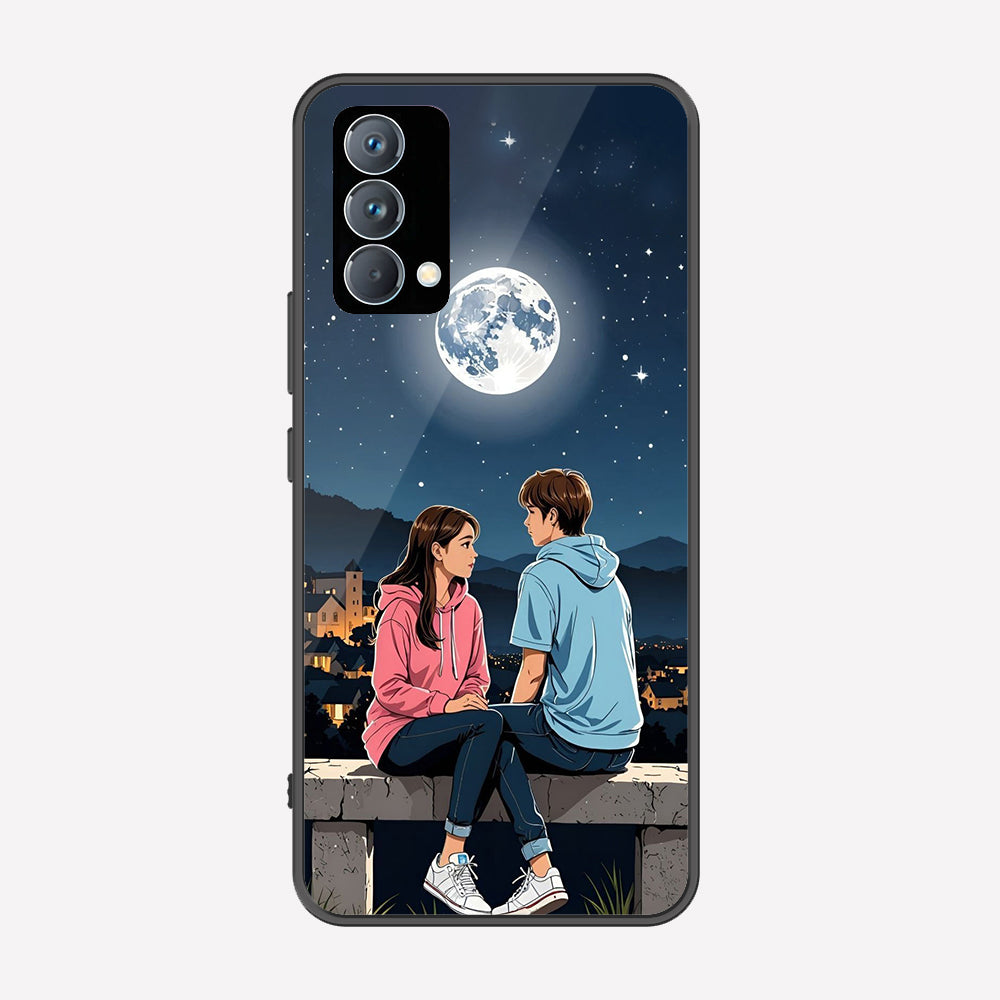 Realme GT Master Cover - Love Couple Series - Premium Printed Metal soft Bumper shock Proof Case