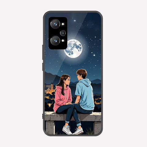 Realme GT Neo 2 Cover - Love Couple Series - Premium Printed Metal soft Bumper shock Proof Case
