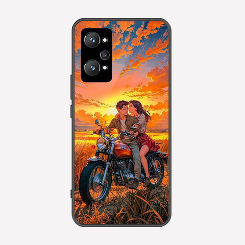 Realme GT Neo 2 Cover - Love Couple Series - Premium Printed Metal soft Bumper shock Proof Case