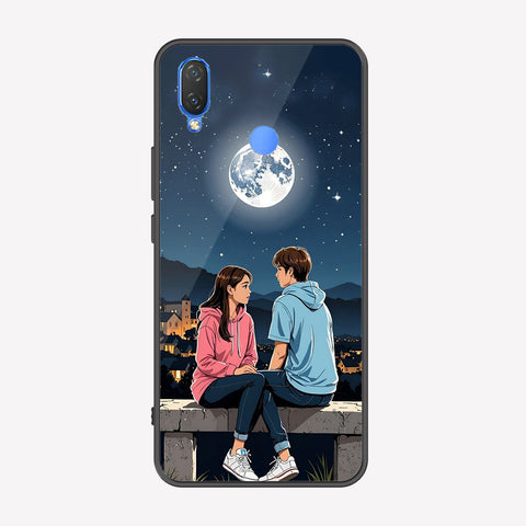 Huawei Honor 8C Cover - Love Couple Series - Premium Printed Metal soft Bumper shock Proof Case